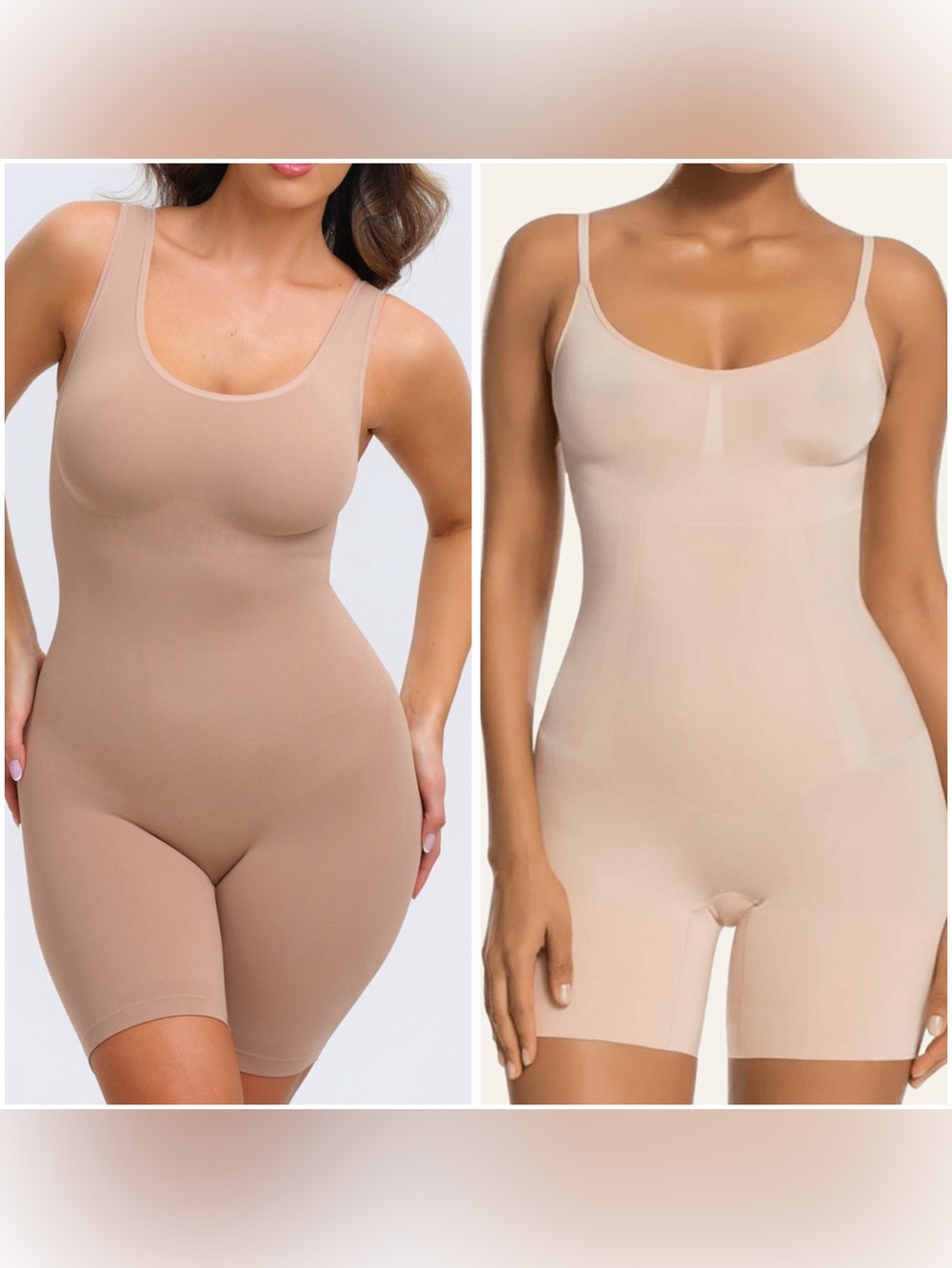 Seamless Nude Shaping Bodysuit for Women (2 bodysuits)